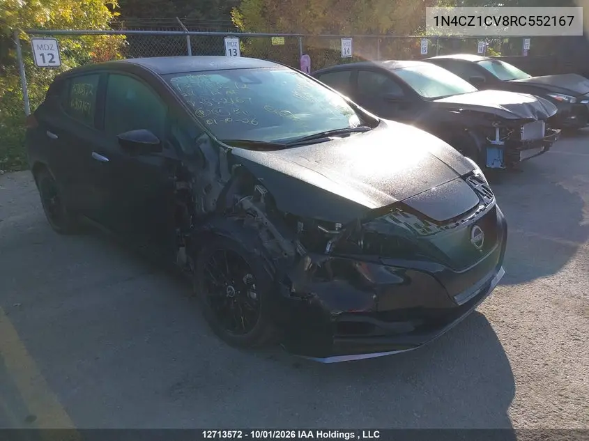 NISSAN LEAF 2024, VIN 1N4CZ1CV8RC552167
