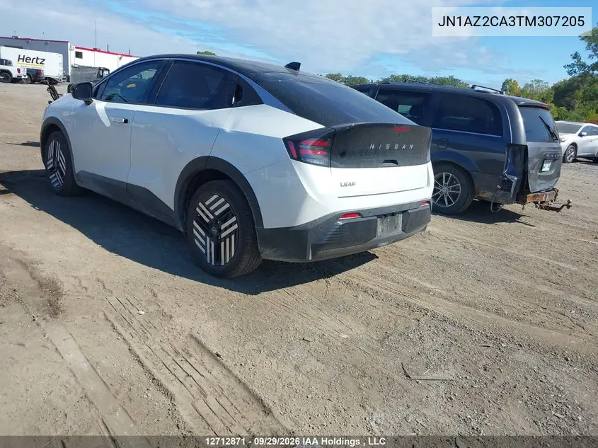 2026 NISSAN LEAF VIN JN1AZ2CA3TM307205 — фото 3