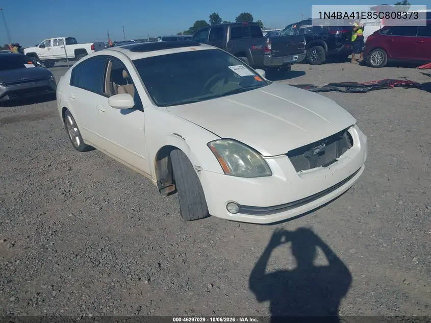 NISSAN MAXIMA 2005, VIN 1N4BA41E85C808373