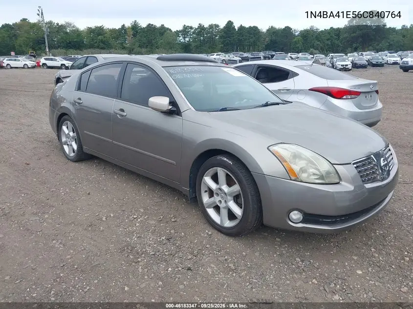 NISSAN MAXIMA 2006, VIN 1N4BA41E56C840764