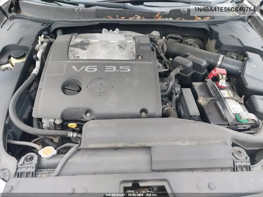 2006 NISSAN MAXIMA VIN 1N4BA41E56C840764 — фото 10