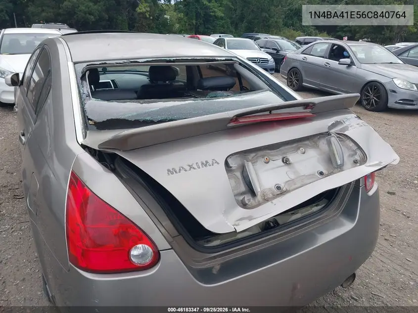 2006 NISSAN MAXIMA VIN 1N4BA41E56C840764 — фото 6