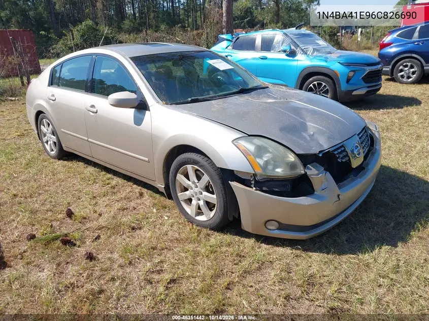 NISSAN MAXIMA 2006, VIN 1N4BA41E96C826690