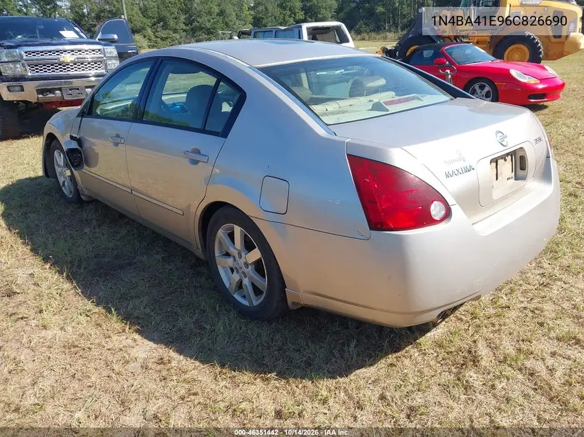 2006 NISSAN MAXIMA VIN 1N4BA41E96C826690 — фото 3