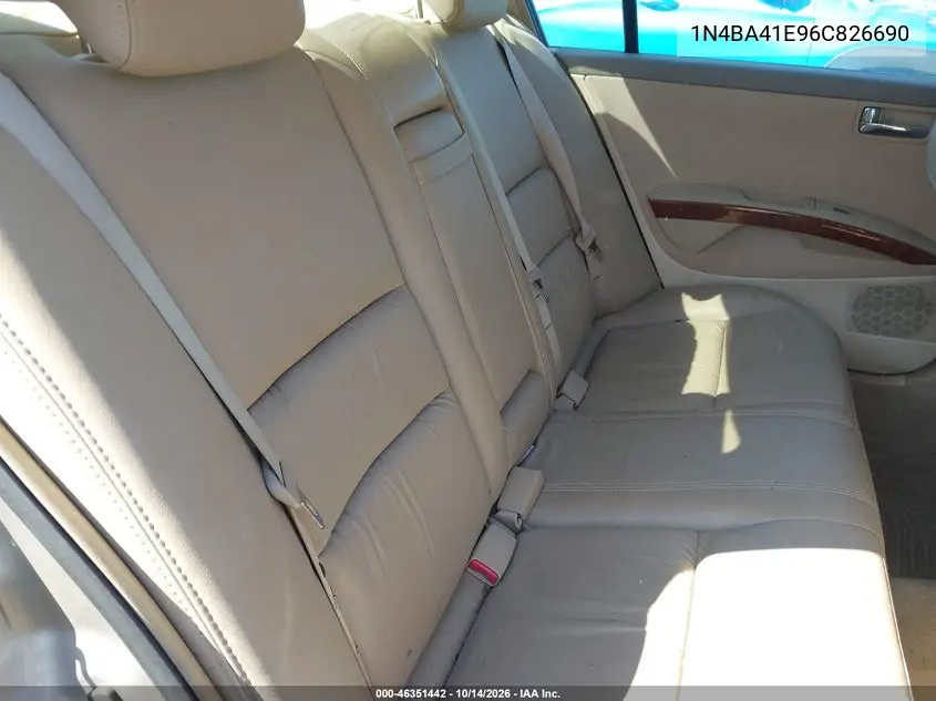 2006 NISSAN MAXIMA VIN 1N4BA41E96C826690 — фото 8