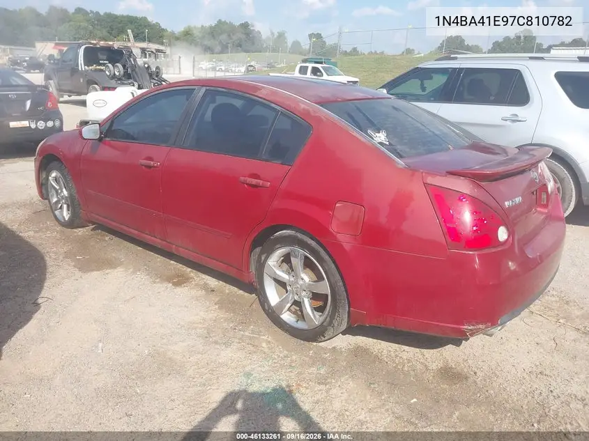 2007 NISSAN MAXIMA VIN 1N4BA41E97C810782 — фото 3