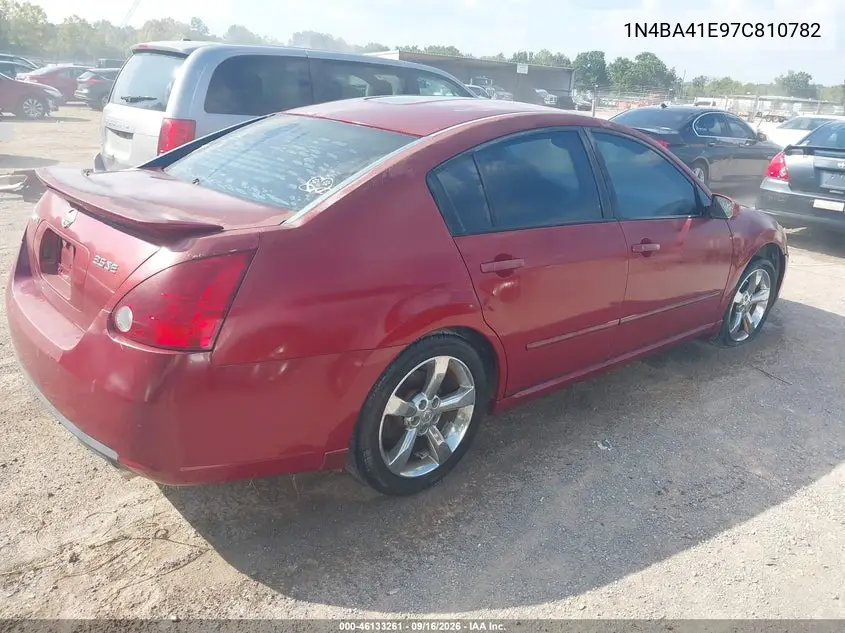 2007 NISSAN MAXIMA VIN 1N4BA41E97C810782 — фото 4