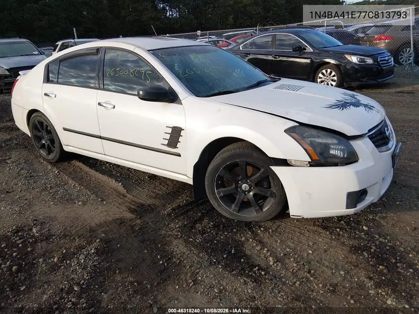 NISSAN MAXIMA 2007, VIN 1N4BA41E77C813793