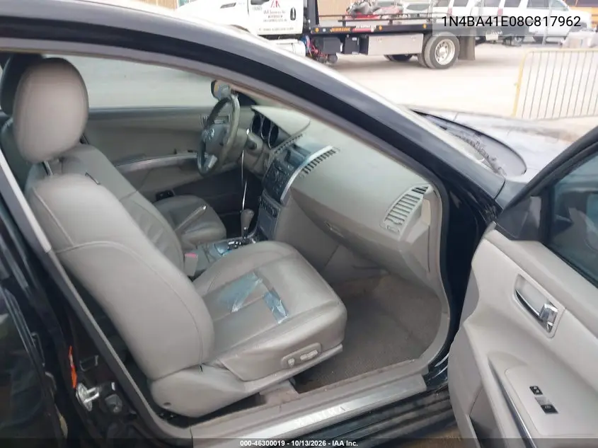 2008 NISSAN MAXIMA VIN 1N4BA41E08C817962 — фото 5