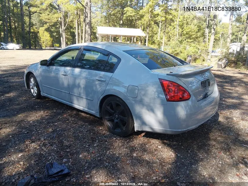 2008 NISSAN MAXIMA VIN 1N4BA41E18C833880 — фото 3