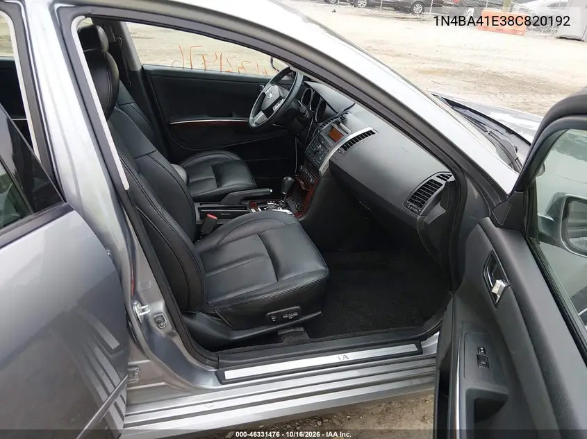 2008 NISSAN MAXIMA VIN 1N4BA41E38C820192 — фото 5