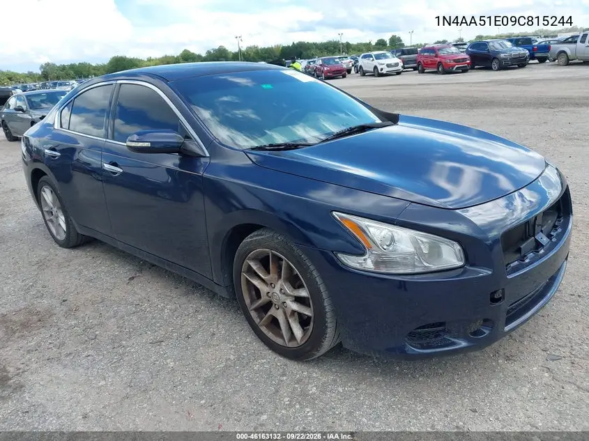 NISSAN MAXIMA 2009, VIN 1N4AA51E09C815244