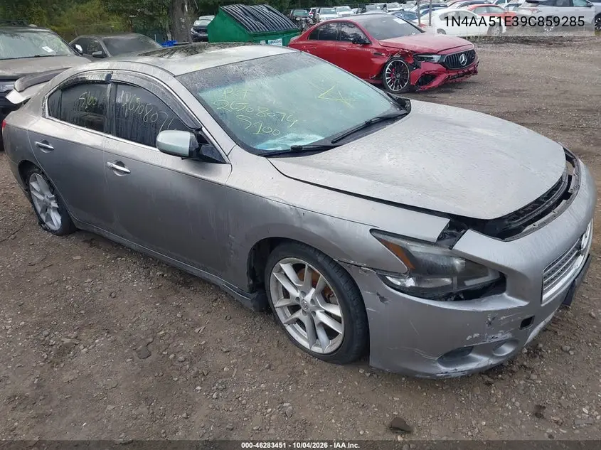 NISSAN MAXIMA 2009, VIN 1N4AA51E39C859285