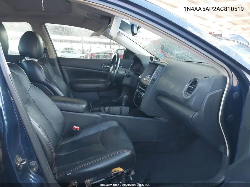 2010 NISSAN MAXIMA VIN 1N4AA5AP2AC810519 — фото 5