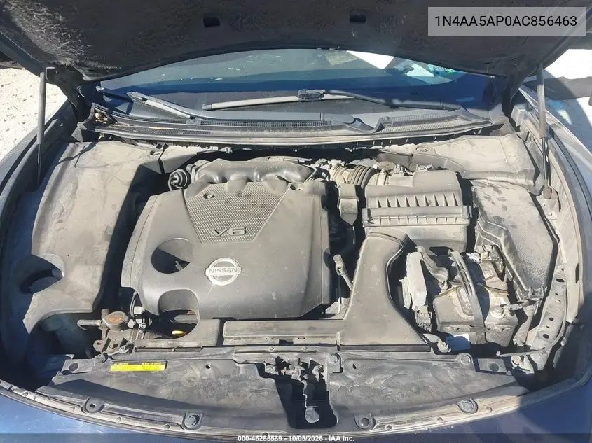 2010 NISSAN MAXIMA VIN 1N4AA5AP0AC856463 — фото 10