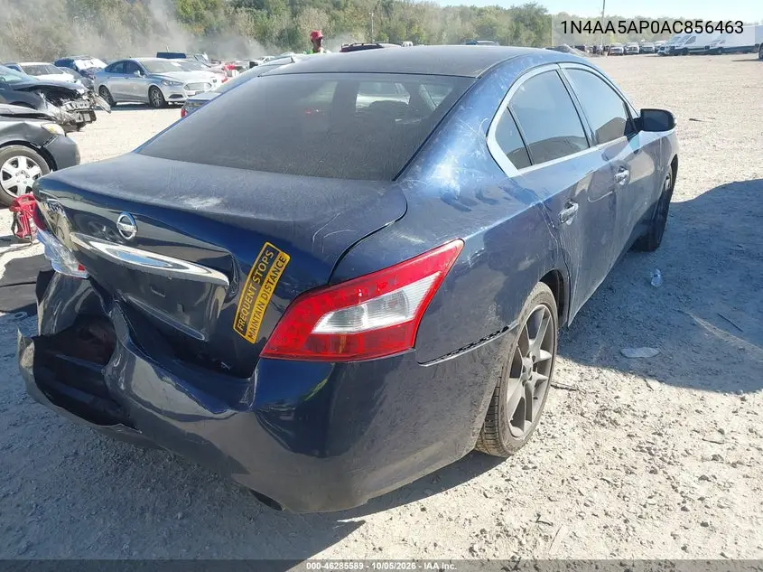 2010 NISSAN MAXIMA VIN 1N4AA5AP0AC856463 — фото 4