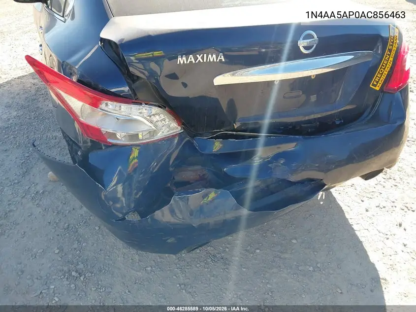 2010 NISSAN MAXIMA VIN 1N4AA5AP0AC856463 — фото 6