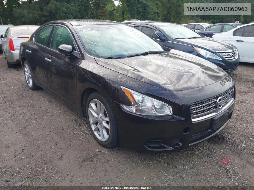 NISSAN MAXIMA 2010, VIN 1N4AA5AP7AC860963