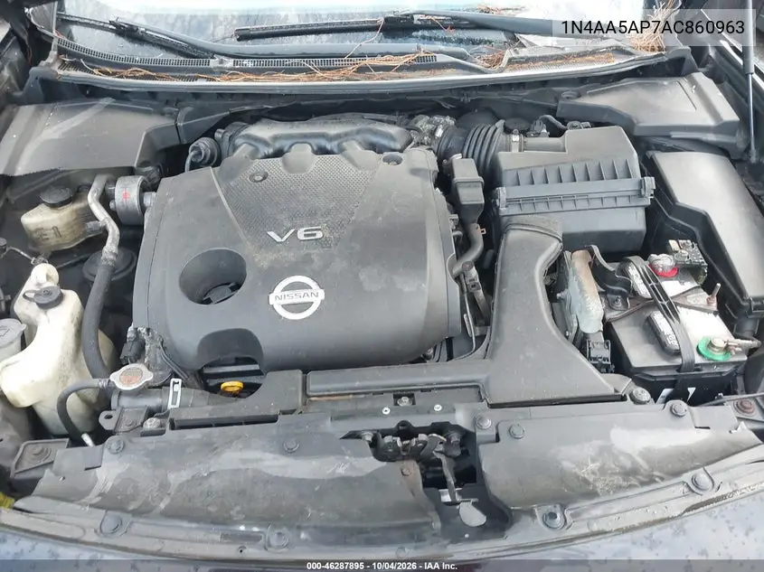 2010 NISSAN MAXIMA VIN 1N4AA5AP7AC860963 — фото 10