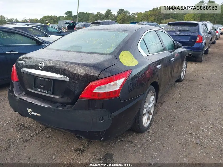 2010 NISSAN MAXIMA VIN 1N4AA5AP7AC860963 — фото 4