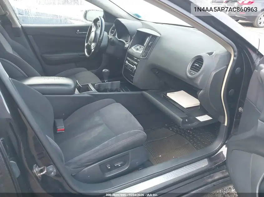 2010 NISSAN MAXIMA VIN 1N4AA5AP7AC860963 — фото 5