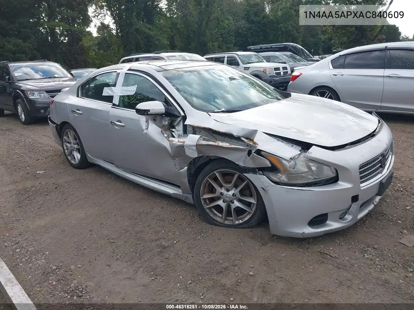 2010 NISSAN MAXIMA VIN 1N4AA5APXAC840609 — фото 6