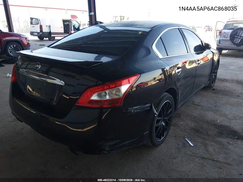 2010 NISSAN MAXIMA VIN 1N4AA5AP6AC868035 — фото 4