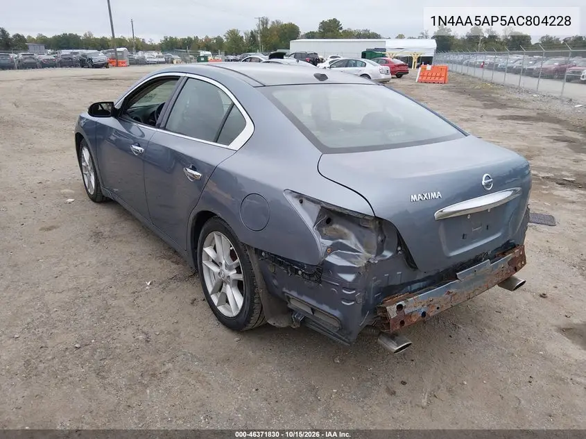 2010 NISSAN MAXIMA VIN 1N4AA5AP5AC804228 — фото 3