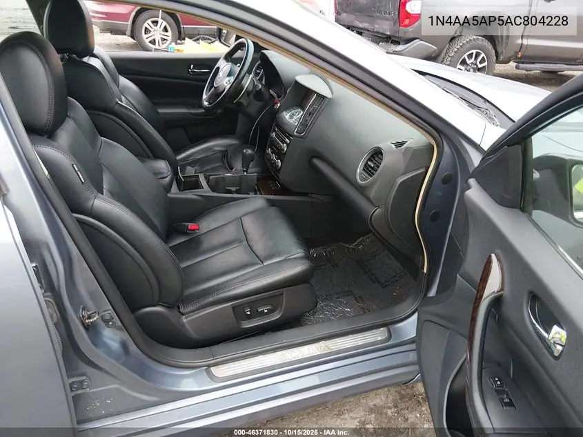 2010 NISSAN MAXIMA VIN 1N4AA5AP5AC804228 — фото 5