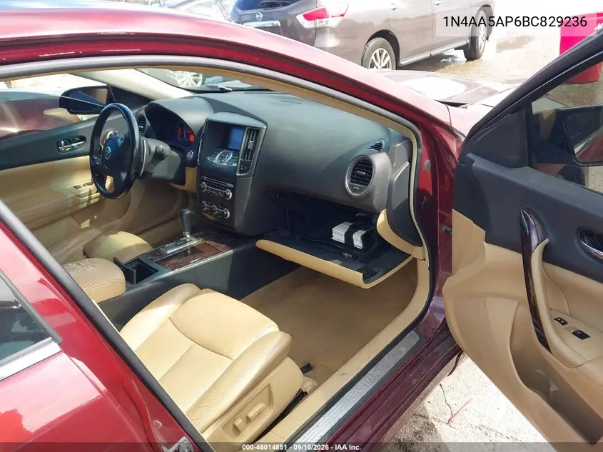 2011 NISSAN MAXIMA VIN 1N4AA5AP6BC829236 — фото 5