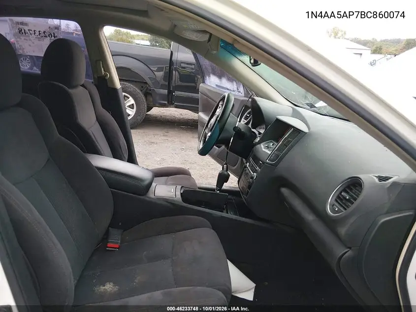 2011 NISSAN MAXIMA VIN 1N4AA5AP7BC860074 — фото 5