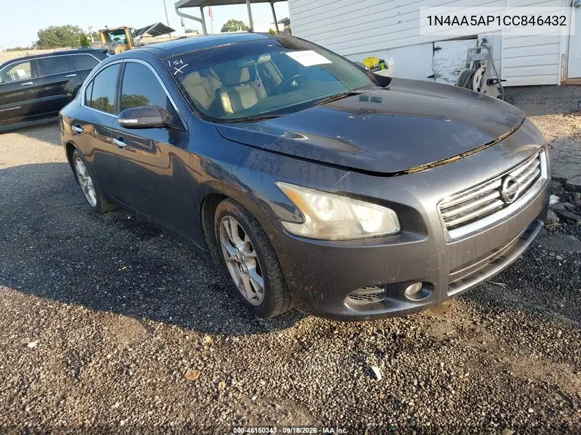 NISSAN MAXIMA 2012, VIN 1N4AA5AP1CC846432