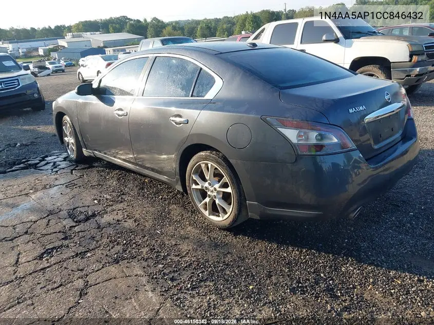 2012 NISSAN MAXIMA VIN 1N4AA5AP1CC846432 — фото 3