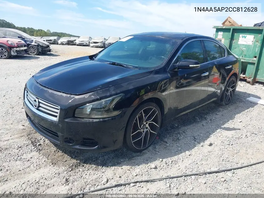 2012 NISSAN MAXIMA VIN 1N4AA5AP2CC812628 — фото 2
