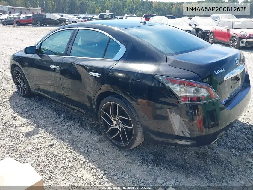 2012 NISSAN MAXIMA VIN 1N4AA5AP2CC812628 — фото 3