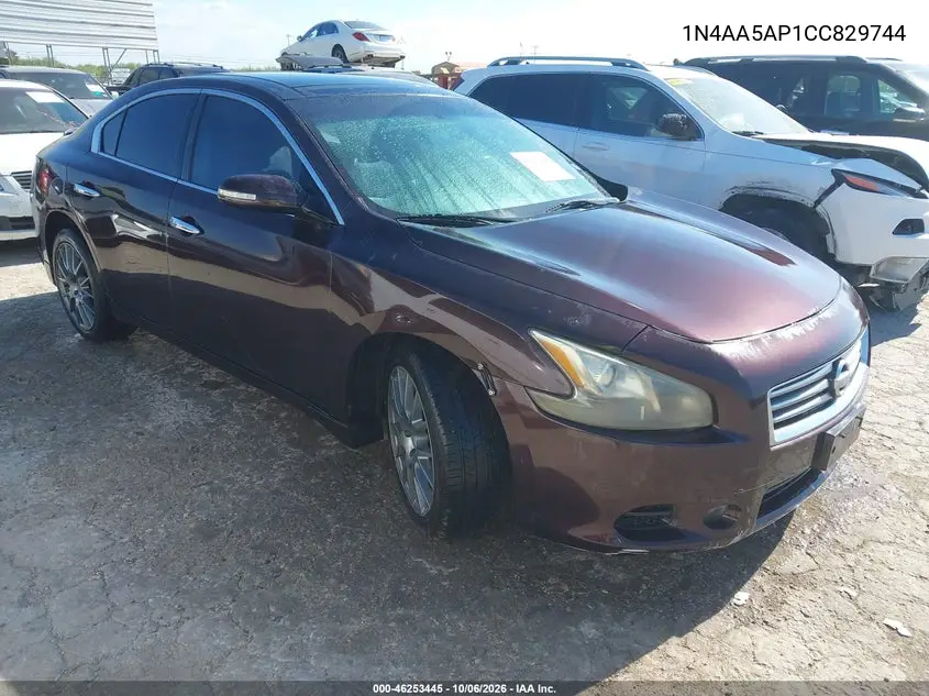 NISSAN MAXIMA 2012, VIN 1N4AA5AP1CC829744