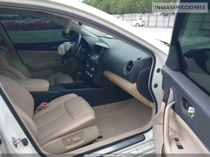 2012 NISSAN MAXIMA VIN 1N4AA5AP0CC839813 — фото 5