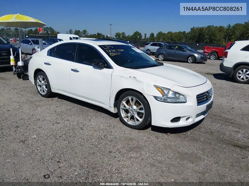 NISSAN MAXIMA 2012, VIN 1N4AA5AP8CC808261