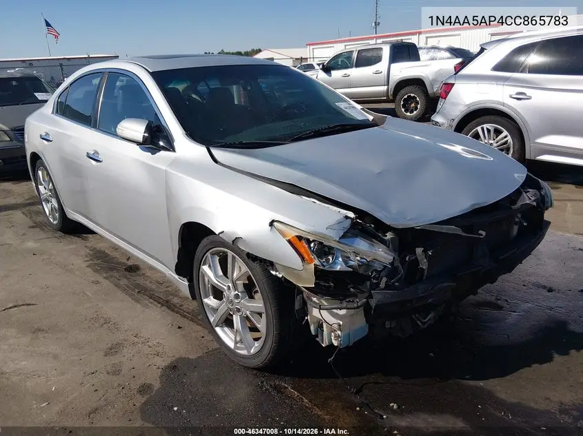 NISSAN MAXIMA 2012, VIN 1N4AA5AP4CC865783
