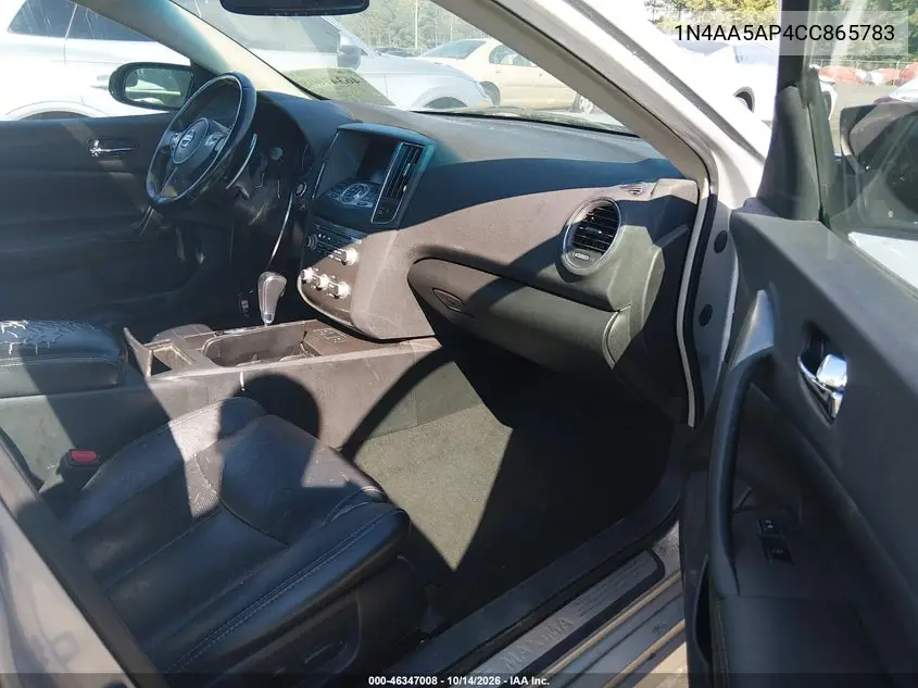 2012 NISSAN MAXIMA VIN 1N4AA5AP4CC865783 — фото 5