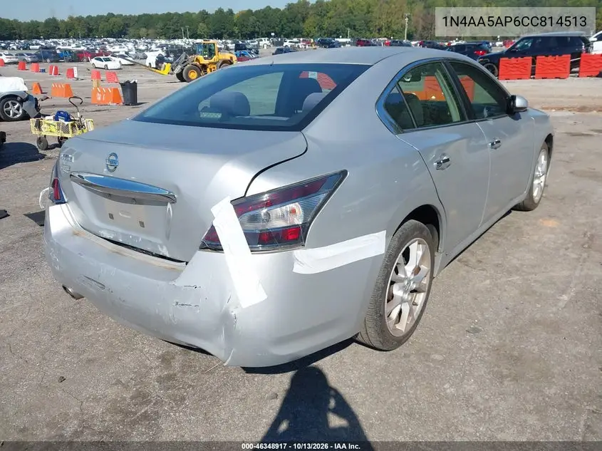 2012 NISSAN MAXIMA VIN 1N4AA5AP6CC814513 — фото 4