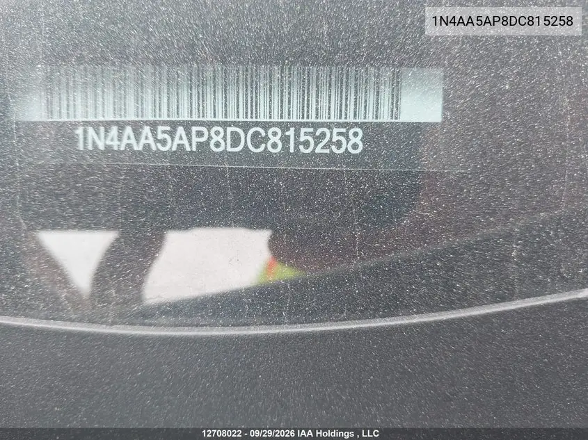 2013 NISSAN MAXIMA VIN 1N4AA5AP8DC815258 — фото 18
