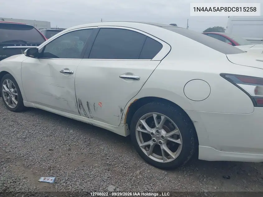 2013 NISSAN MAXIMA VIN 1N4AA5AP8DC815258 — фото 6