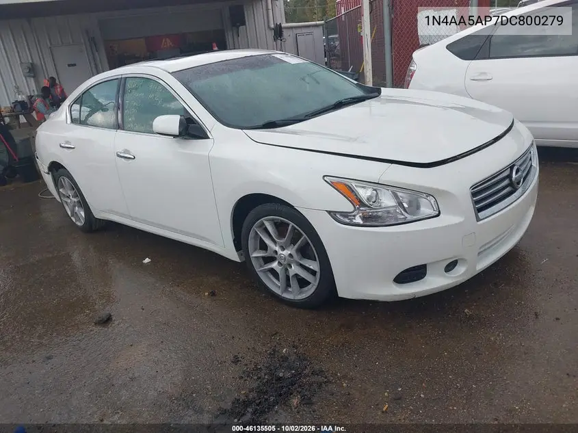 NISSAN MAXIMA 2013, VIN 1N4AA5AP7DC800279