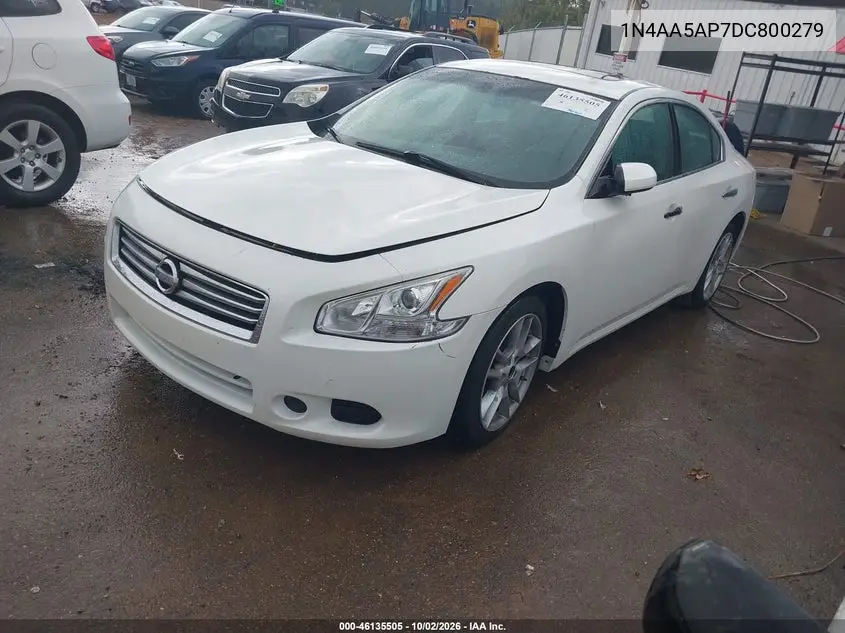 2013 NISSAN MAXIMA VIN 1N4AA5AP7DC800279 — фото 2