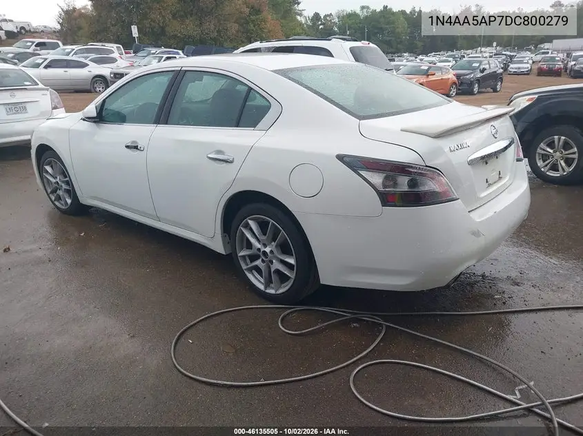 2013 NISSAN MAXIMA VIN 1N4AA5AP7DC800279 — фото 3