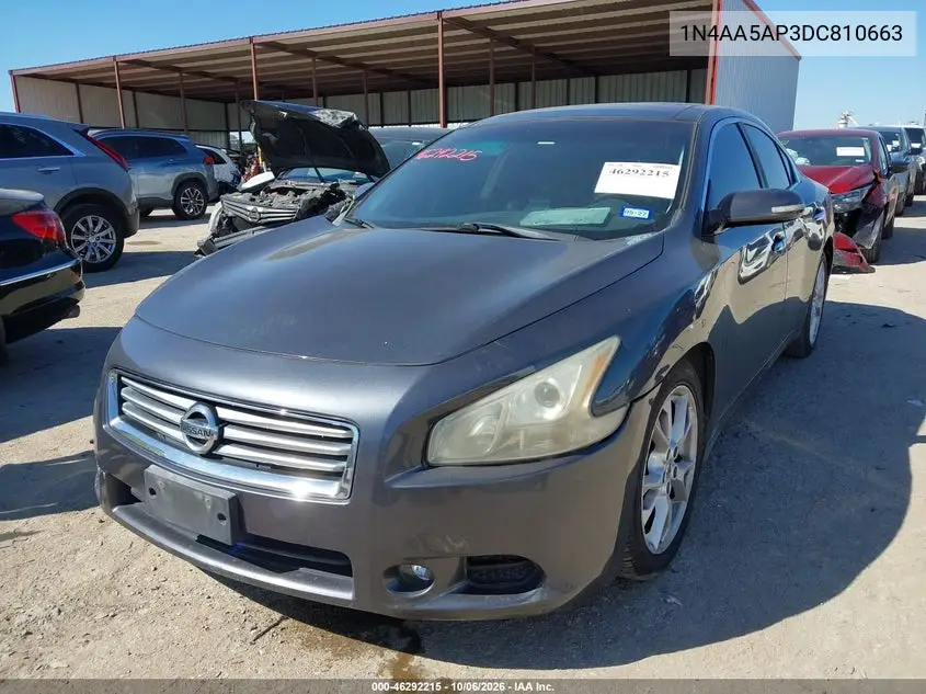 2013 NISSAN MAXIMA VIN 1N4AA5AP3DC810663 — фото 2