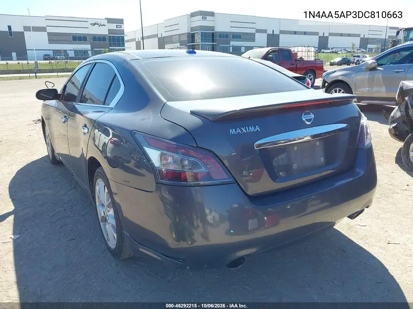 2013 NISSAN MAXIMA VIN 1N4AA5AP3DC810663 — фото 3