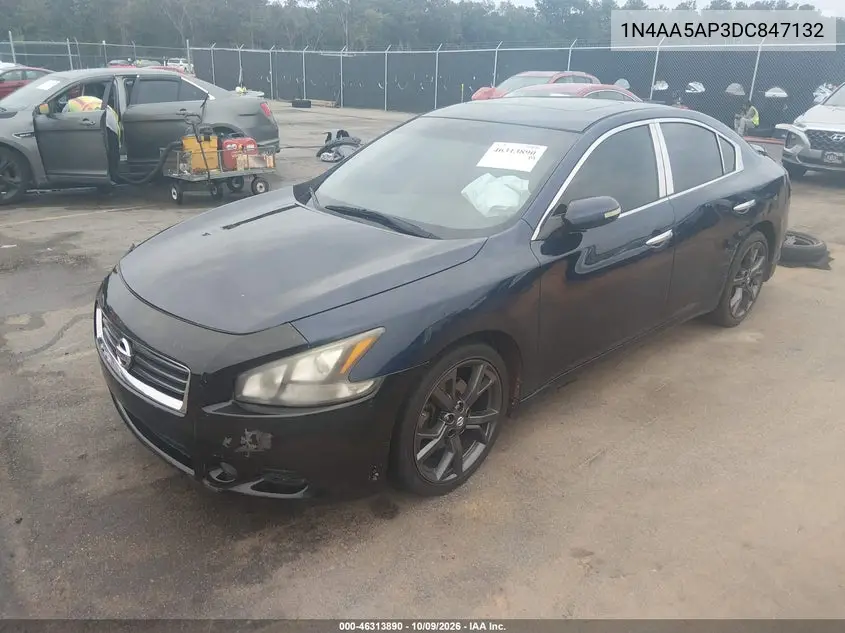 2013 NISSAN MAXIMA VIN 1N4AA5AP3DC847132 — фото 2