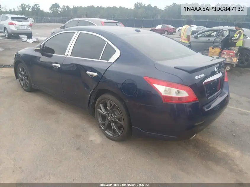 2013 NISSAN MAXIMA VIN 1N4AA5AP3DC847132 — фото 3